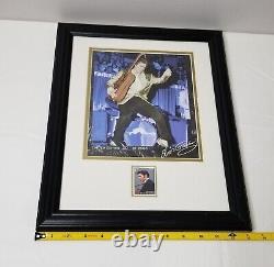 Autographed Elvis Presley Photo LIMITED EDITION 30 of 2500 With Stamp Framed