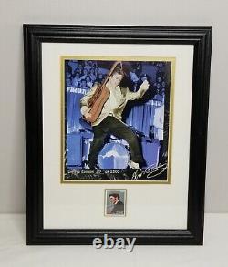 Autographed Elvis Presley Photo LIMITED EDITION 30 of 2500 With Stamp Framed