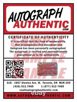 Autographed Jean Beliveau Lithograph Limited Edition of 600 (24 by 20)