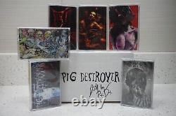 Autographed Limited Edition Pig Destroyer Cassette Collection VA Grindcore