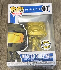 Autographed Master Chief Helmet + Limited Edition Chief With Cortana Funko Pop