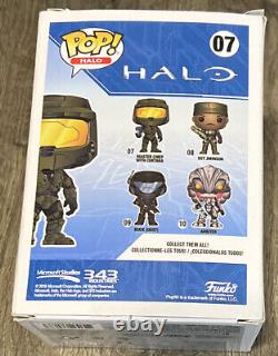 Autographed Master Chief Helmet + Limited Edition Chief With Cortana Funko Pop