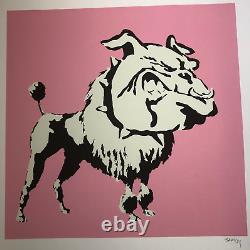 BANKSY / Bulldog Poodle / limited edition print, SIGNED IN PENCIL, with COA