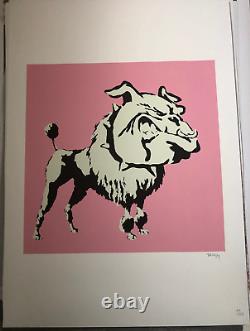 BANKSY / Bulldog Poodle / limited edition print, SIGNED IN PENCIL, with COA