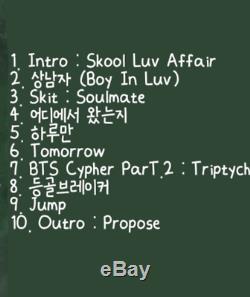 BTS Skool Luv Affair 2nd Signature Signed Album CD Limited Edition Korea KPOP