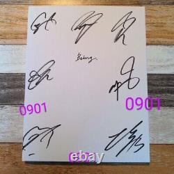 BTS being autographed interview photobook limited edition rare