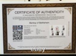 Banksy, Banksy of Bethlehem. Original, Limited Edition. Signed. Numbered. COA