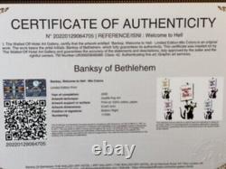 Banksy, Banksy of Bethlehem. Original, Limited Edition. Signed. Numbered. COA