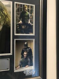 Batman The Dark Knight Heath Ledger Joker Autograph Limited Edition Frame