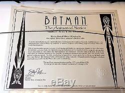Batman cel 2x SIGNED Limited edition HARLEY Quinn TOYS WITH BATMAN Dini Conroy