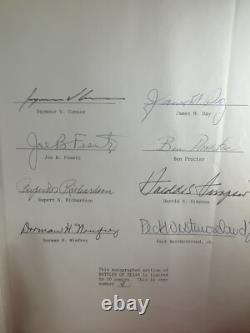 Battles of Texas by Santos Autographed Hardcover Book 1973 Limited Edition 9/10