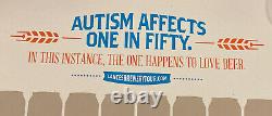 Beer, Autism, Hope Limited Edition Poster Lance Rice Signed S/N Brewery Tour