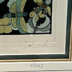 Beki Killorin Before the Show Limited Edition Signed Embossed Floral Print Frame
