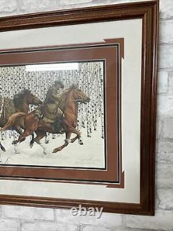 Bev Doolittle Limited Edition Signed Print 48x22 Sacred Ground Original Framed