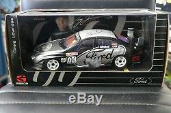 Biante 1.18 Ford Falcon Au Xr8 Craig Lowndes 00 Gibson Blue Interior Car Signed