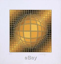 Biga II by Victor Vasarely (Signed, Limited Edition Serigraph, AP)