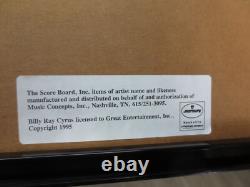 Billy Ray Cyrus Autographed 8x10 Photo Framed (Limited Edition Scoreboard)