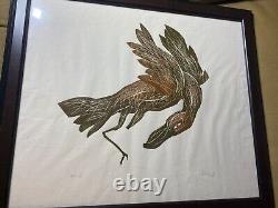 Bird In Flight Limited Edition Artist Proof Lithograph Signed/Framed