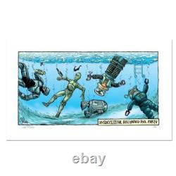 Bizarro, Pool Party Numbered Limited Edition Hand Signed by creator Dan Piraro