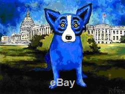 Blue Dog George Rodrigue Washington Blue Dog MAKE OFFER BA DSS
