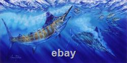 Blue Freedom, limited edition giclee on canvas by Jason Mathias, 36X72 signed