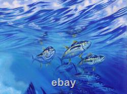 Blue Freedom, limited edition giclee on canvas by Jason Mathias, 36X72 signed