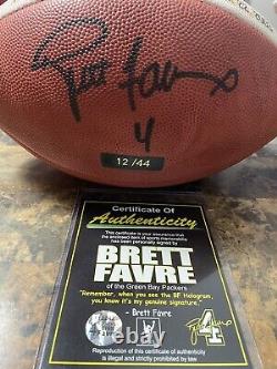 Brett Favre autograph football limited edition 12 out of 44 with COA