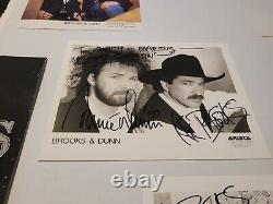 Brooks & Dunn Limited Edition Tour Book + Autographed Photo Collectors Lot Rare