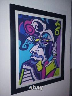 CBaum, Prince Limited Edition Pop Art Print #2/30 Hand Signed, 18x22, Framed