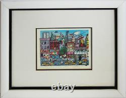 CHARLES FAZZINO-NY Pop Artist-Hand Signed Lim. Ed 3D Color Serigraph-Uptown NYC