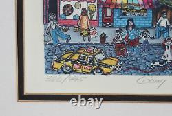 CHARLES FAZZINO-NY Pop Artist-Hand Signed Lim. Ed 3D Color Serigraph-Uptown NYC