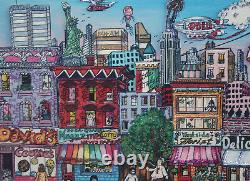 CHARLES FAZZINO-NY Pop Artist-Hand Signed Lim. Ed 3D Color Serigraph-Uptown NYC