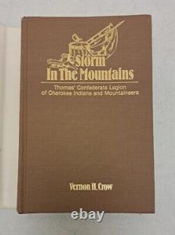 CHEROKEE Storm In The Mountains SIGNED Vernon H Crow NATIVE AMERICANS INDIAN 676
