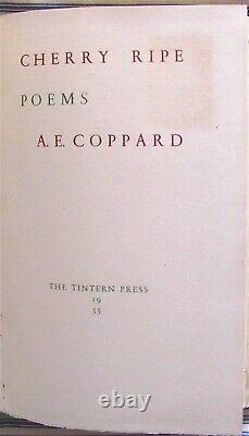 CHERRY RIPE by A. E. COPPARD 1st/Limited Edition/Signed (129 of 160), 1935 VG