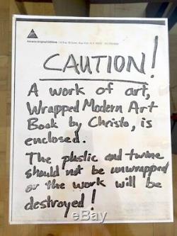 CHRISTO WRAPPED BOOK, MODERN ART LIMITED EDITION, SIGNED 27 of 120