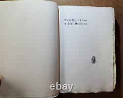 COLLECTED POEMS OF JOHN DRINKWATER Signed Limited Edition Hand Made Paper