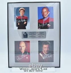 Captains of the Frontier Star Trek Limited Edition AUTOGRAPHED Plaque #305/995