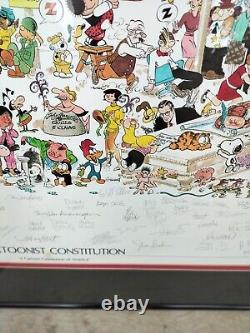 Cartoonist Constitution Limited Edition Print AP signed by 60 artists