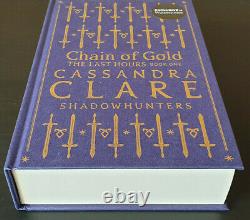 Cassandra Clare Chain of Gold SIGNED/Stamped Clothbound Foil edition w. Extras