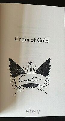 Cassandra Clare Chain of Gold SIGNED/Stamped Clothbound Foil edition w. Extras