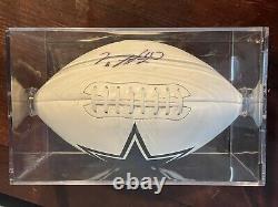 Certified 2004 Limited Edition NFL Troy Aikman Autograph Football Cowboys withCase