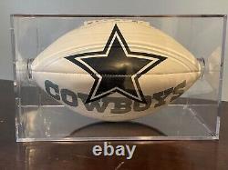 Certified 2004 Limited Edition NFL Troy Aikman Autograph Football Cowboys withCase