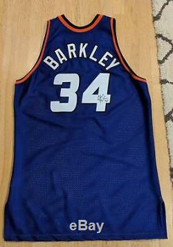 Charles Barkley signed Phoenix Suns Game Road Jersey limited edition tag removed