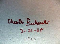 Charles Bukowski signed Crucifix In A Deathhand Loujon Press limited edition1965