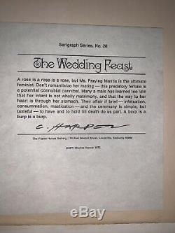 Charley Charles Harper Wedding Feast 1973 Serigraph 410/1500 Signed