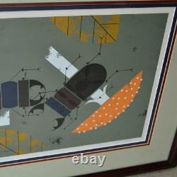 Charley Harper Signed Limited Edition Serigraph Beetle Battle