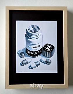 Chiara Bellini + Chanel Comfort Pills Original Hand Signed Print Ltd Ed COA