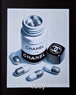 Chiara Bellini + Chanel Comfort Pills Original Hand Signed Print Ltd Ed COA