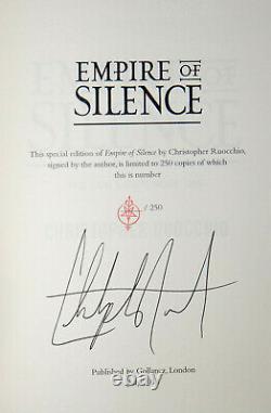 Christopher Ruocchio SIGNED Empire of Silence UK Hardcover Limited Edition PC