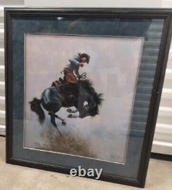 Chuck DeHaan Smokey Limited Edition Print Numbered Signed Matted & Framed